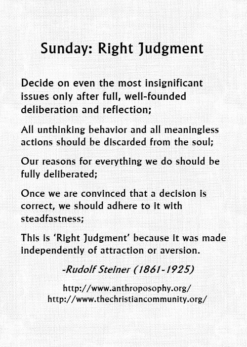 Sunday Right Judgment 5 x 7